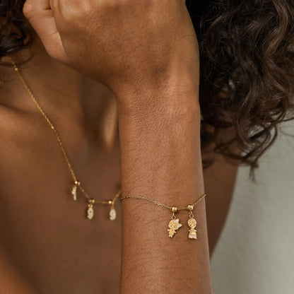 Pingente Minha Menina Banhado em Ouro 18k