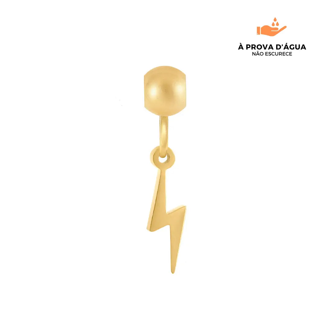 Pingente Raio Banhado em Ouro 18k