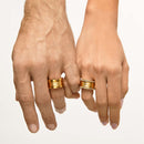 Anel Pedra Luca Slim Banhado em Ouro 18k