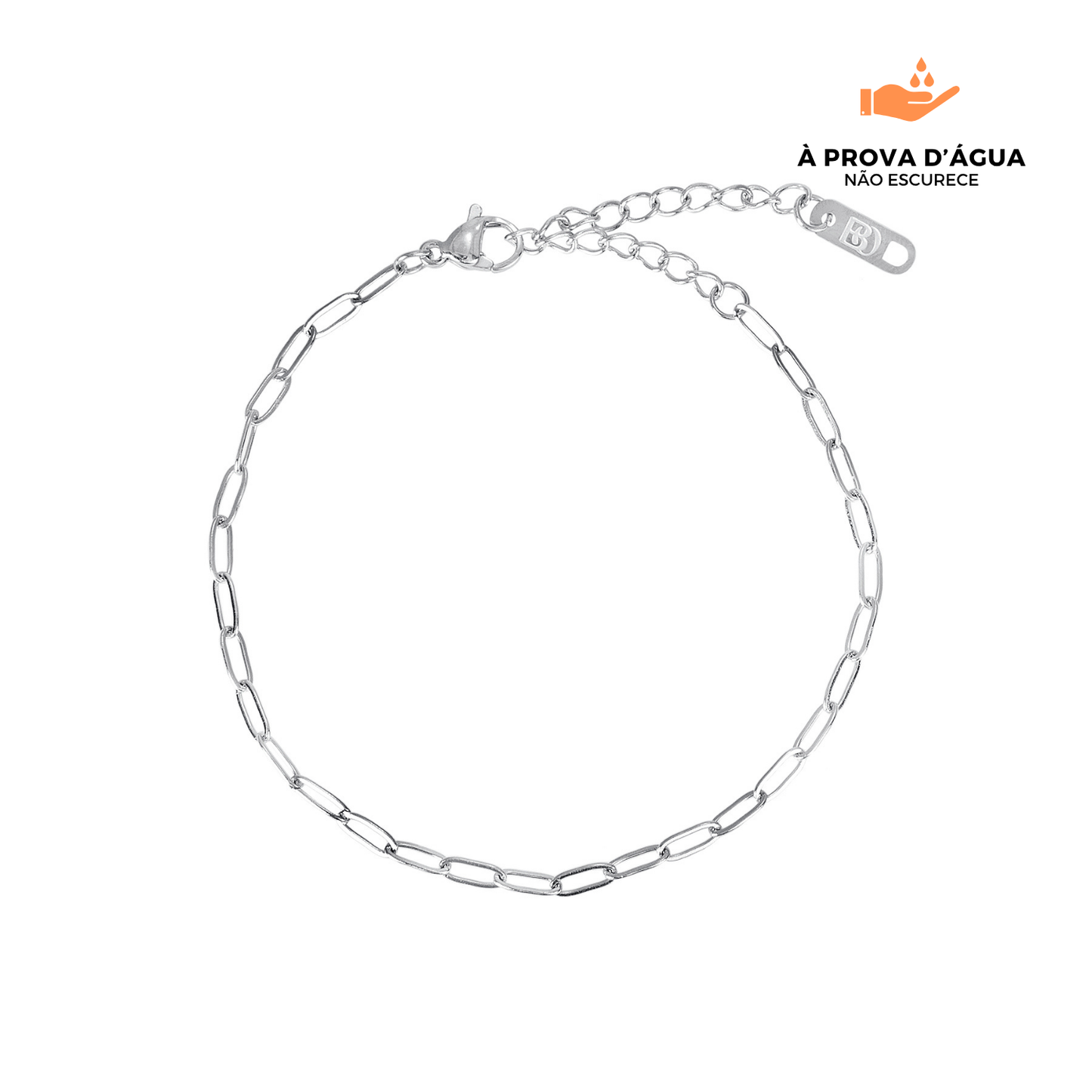 Pulseira Elos Banhado em Prata