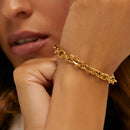 Pulseira Elos Clássico Banhado em Ouro 18k
