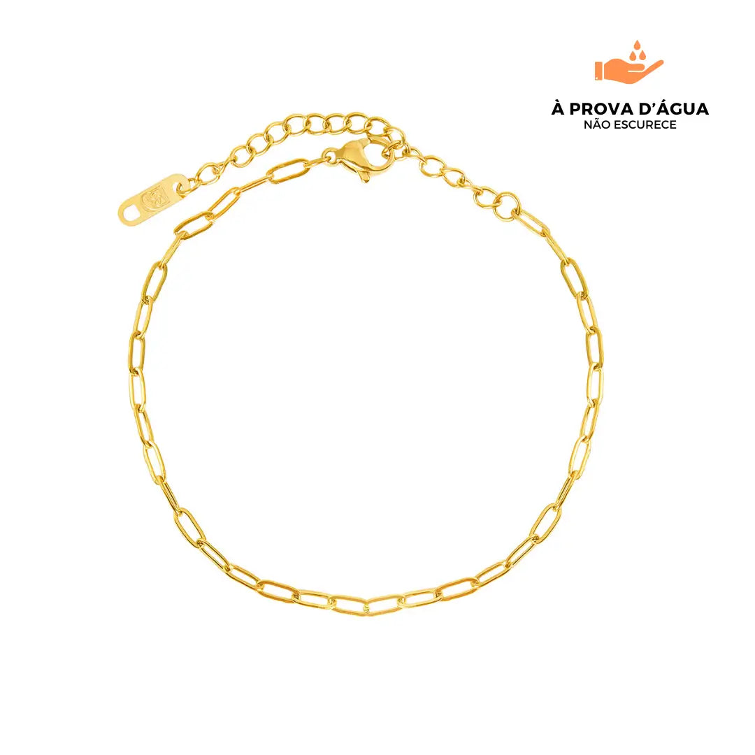 Pulseira Elos Banhada em Ouro 18k