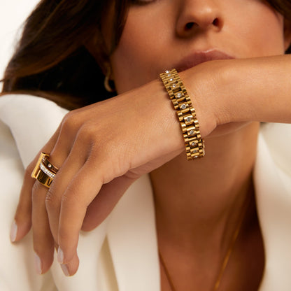 Pulseira Milano Banhado em Ouro 18k