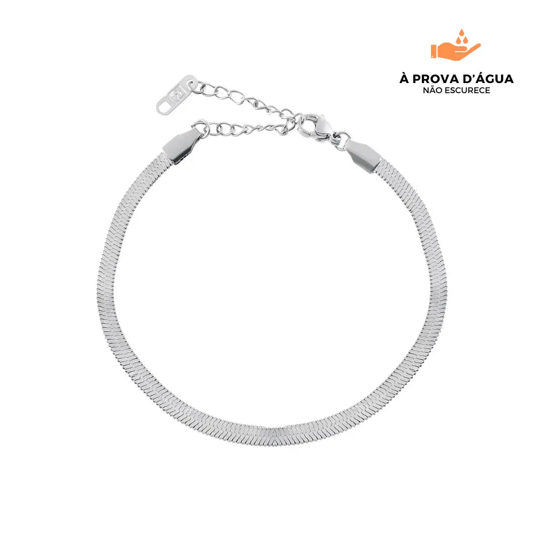 Pulseira Slim Banhada em Prata