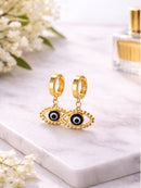 Brincos de Olho Grego Banhado em Ouro 18k