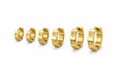 Trio de Brincos de Argola Glamour Banhados em Ouro 18k