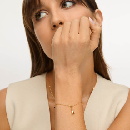 Pingente Foguete Banhado em Ouro 18k