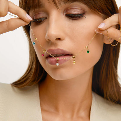 Pingente Ponto de Luz Esmeralda Banhado em Ouro 18k